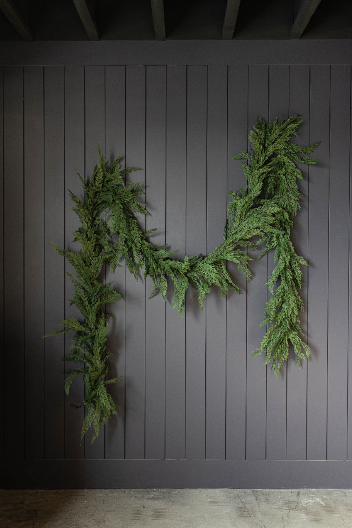 Cypress Leaf Full Real Touch Garland - 15 Ft