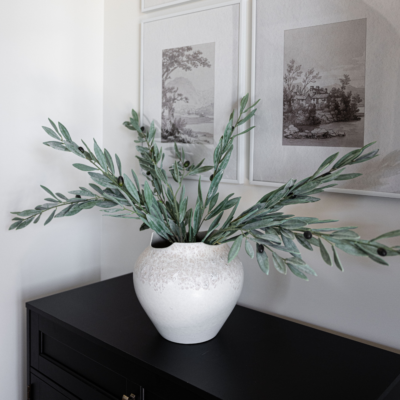 Olive Branches Green Faux Stems