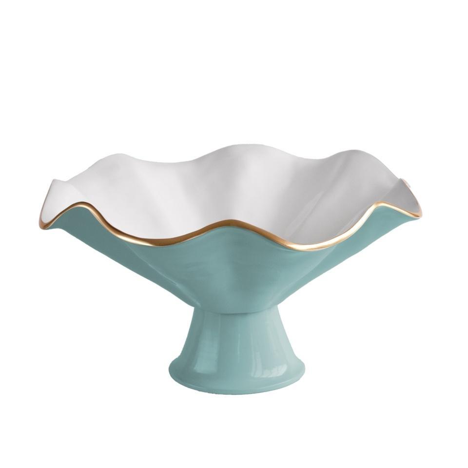 Pedestal (Turquoise and White)