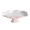 Colette Pedestal Cake Plate (Camellia and White)