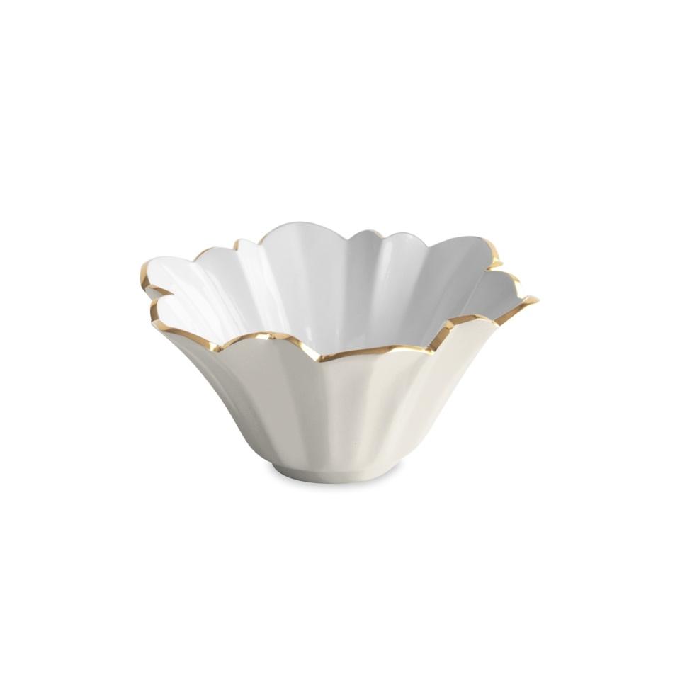 Avril Small Bowl (Cream and White)