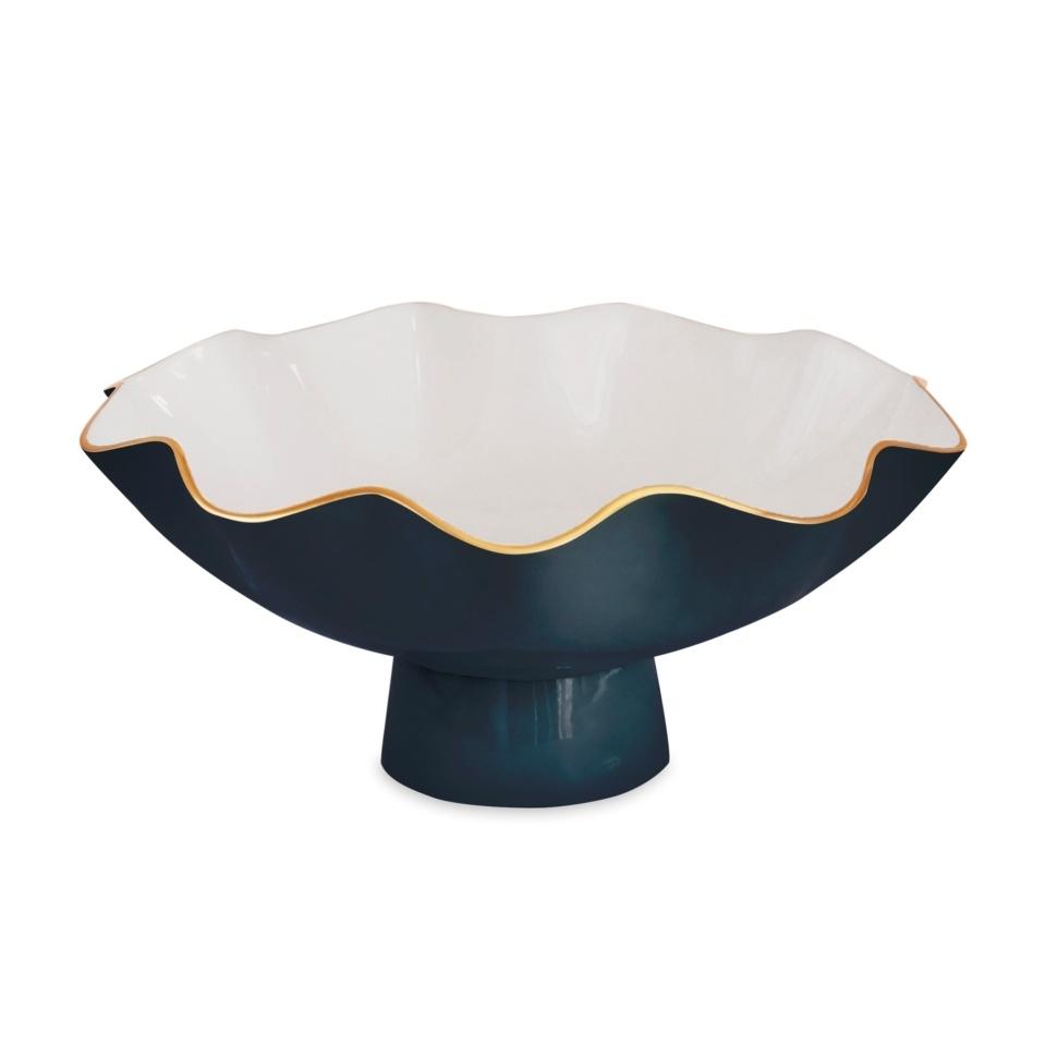 Carola Large Pedestal (Midnight and White)