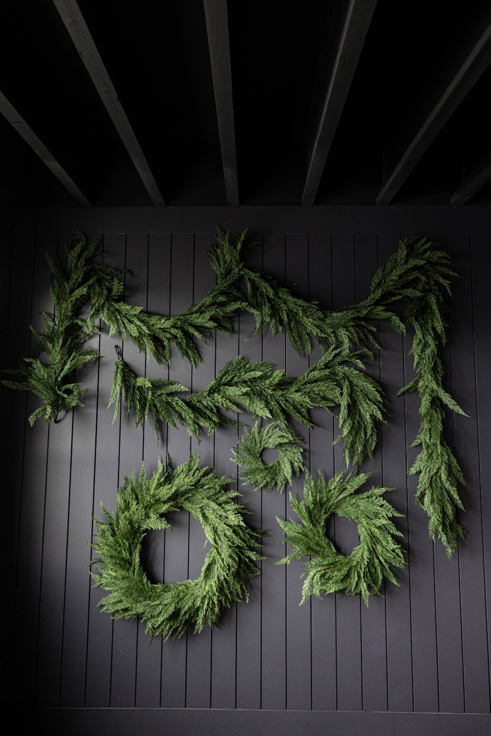 Cypress Leaf Full Real Touch Garland - 15 Ft