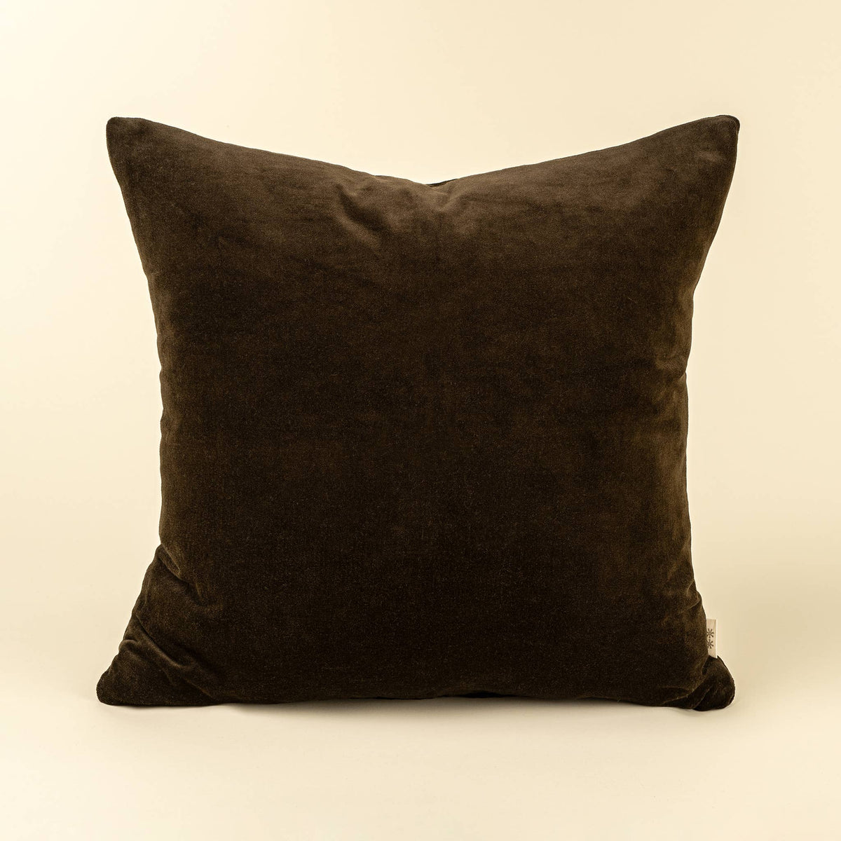 20x20 Vera Luxe Velvet Pillow, Midnight Green
