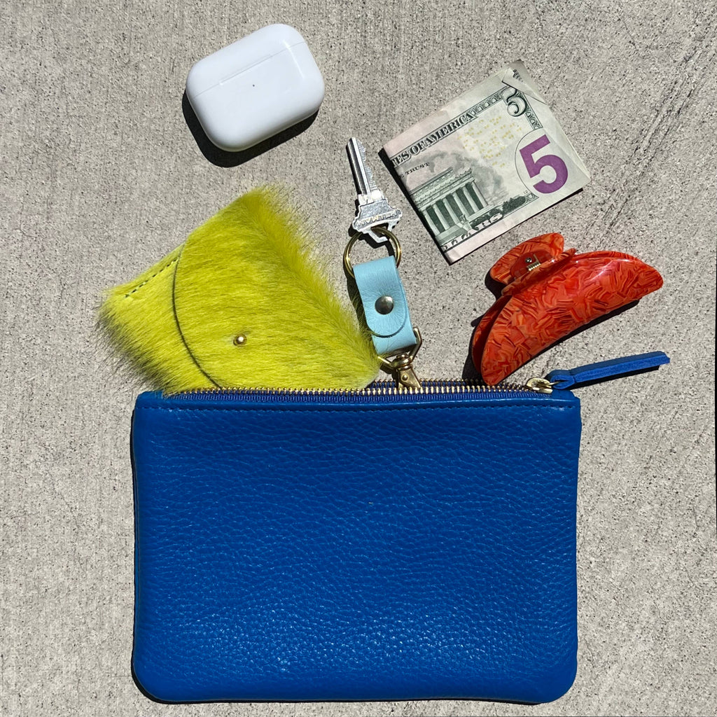 Zipper Pouch - Tiny Spotted Hair on Hide
