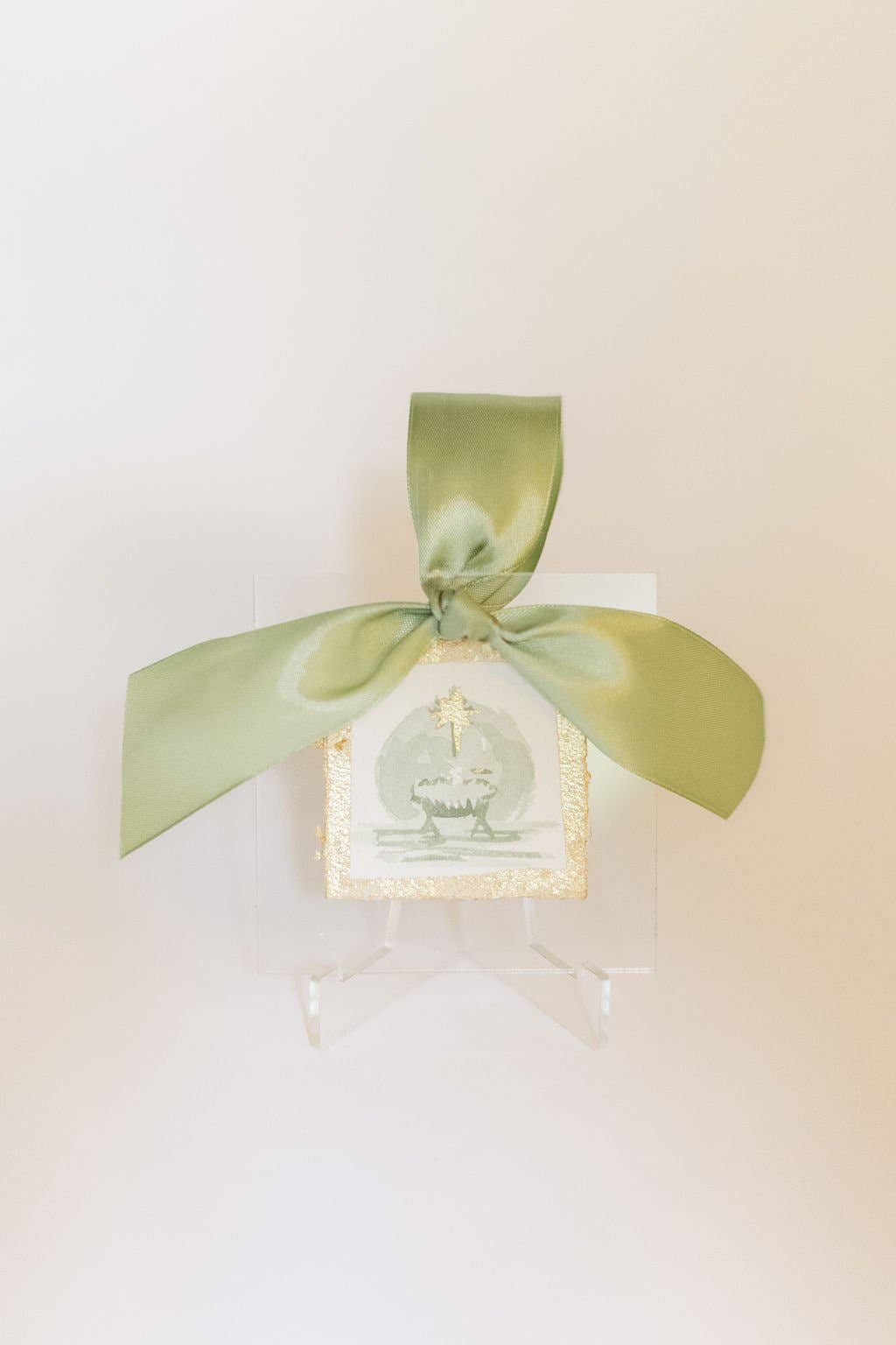 The Manger - Hand Painted Watercolor Ornament