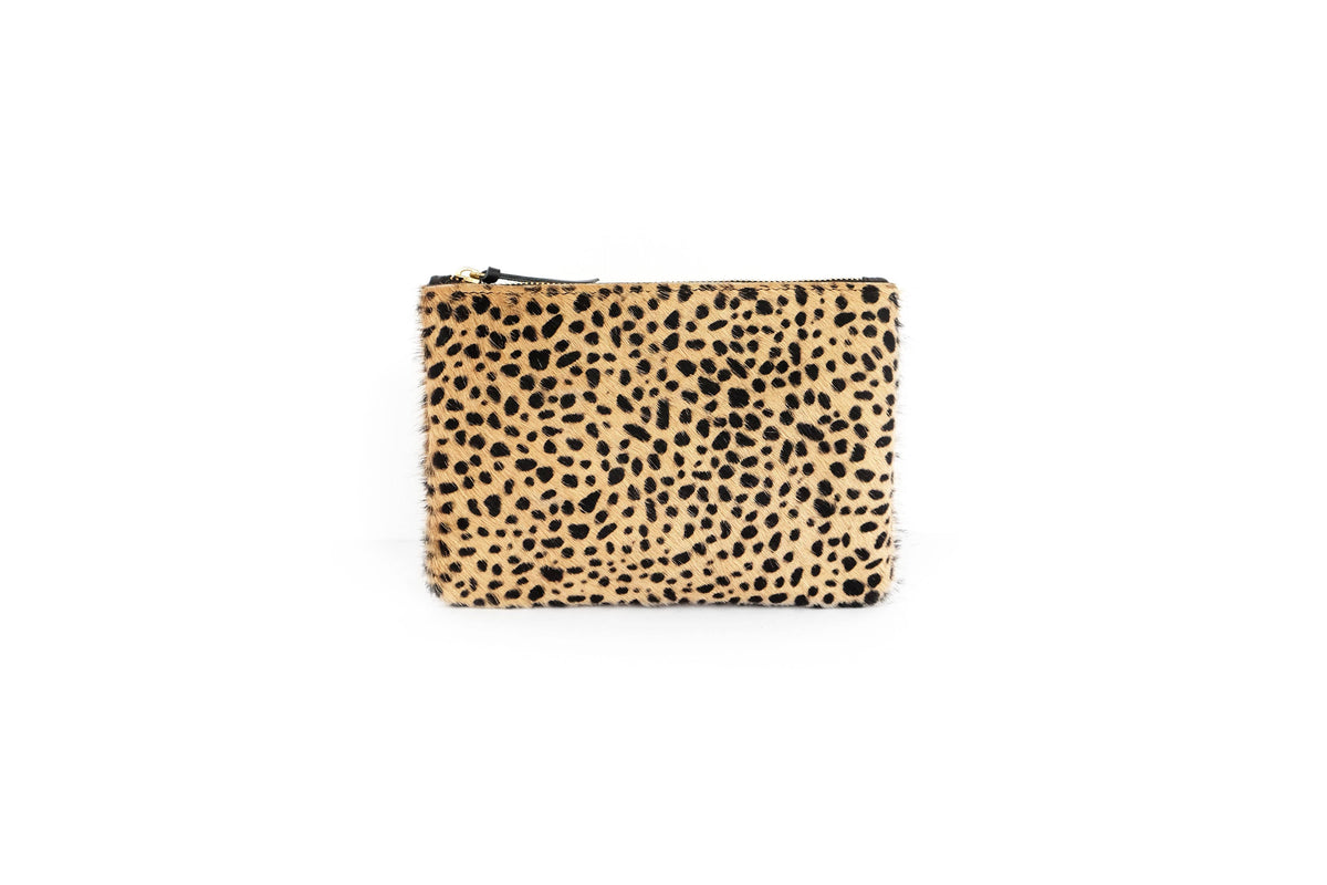 Zipper Pouch - Tiny Spotted Hair on Hide
