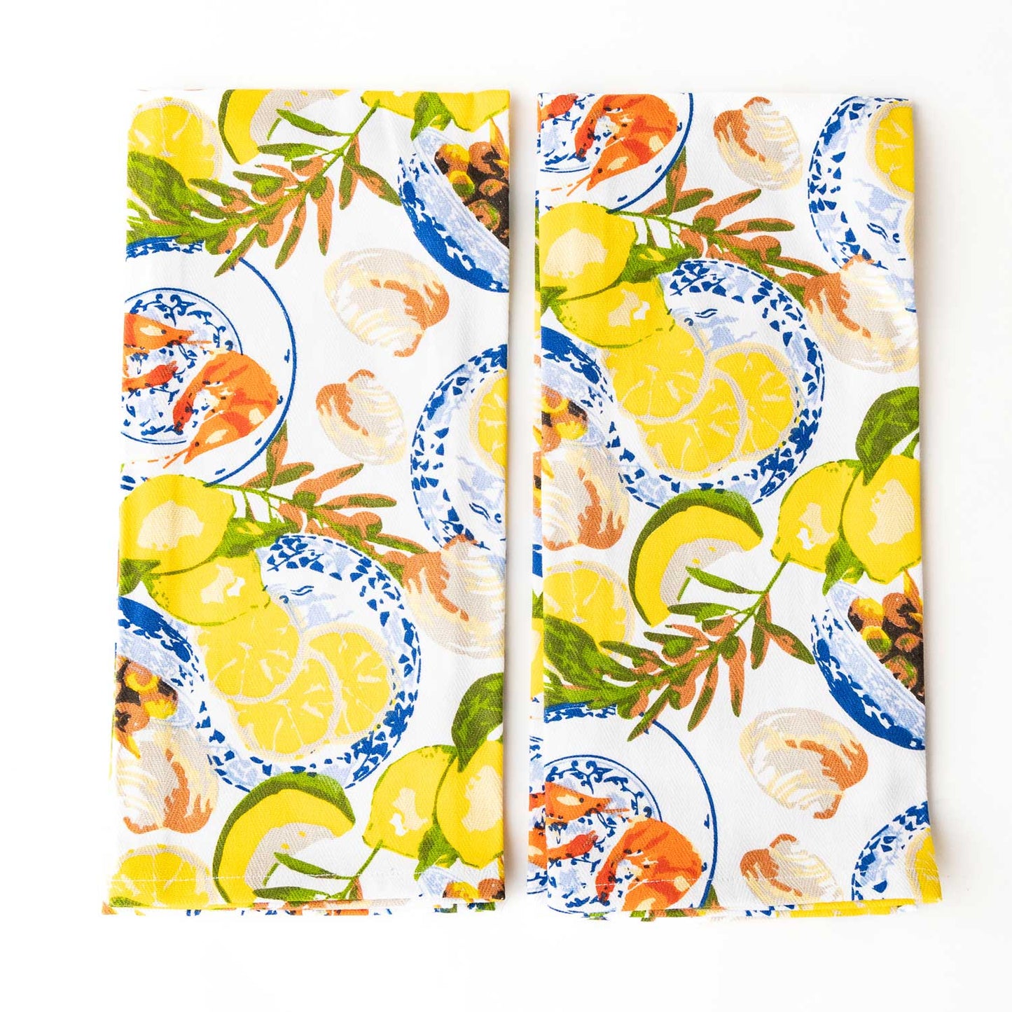 Lemon Santorini Kitchen Towel Set