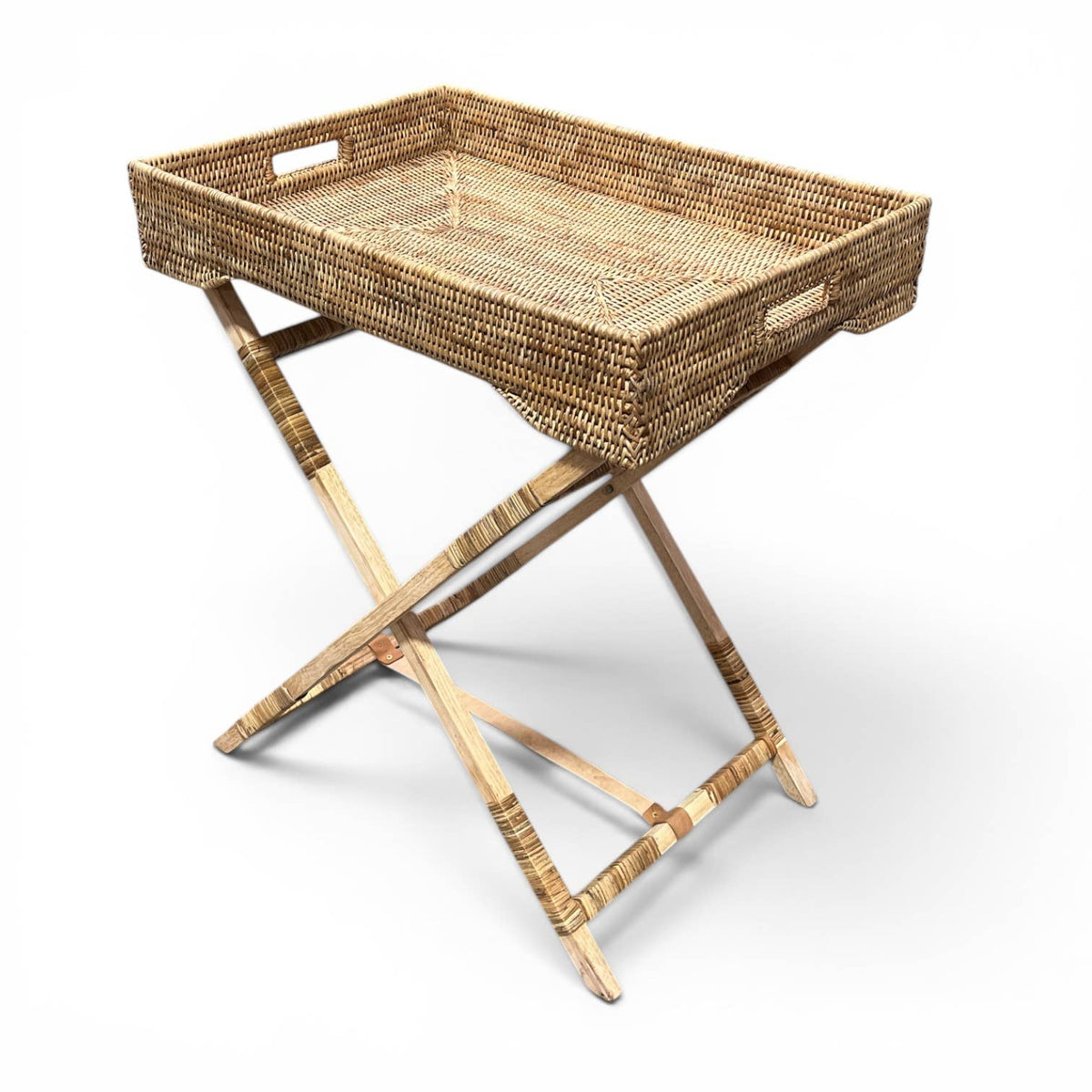 Rectangular Butler Tray with Stand - AB  26x18x29.5'H