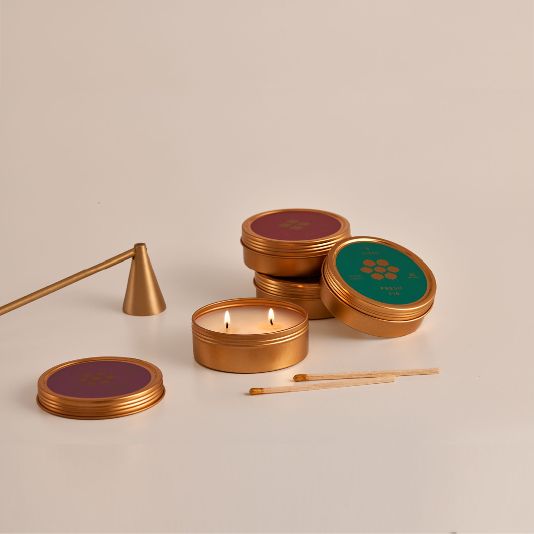 Brass Candle Snuffer, Matte Gold