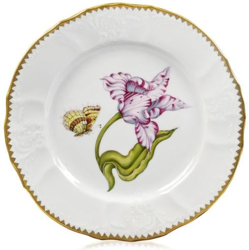 Pink & White Tulip Salad Plate