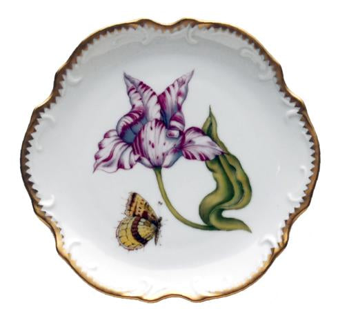 Pink & White Tulip Bread & Butter Plate