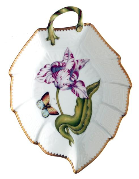 Pink & White Tulip Leaf Dish