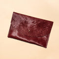 Envelope Pouch - Plum Cowhide