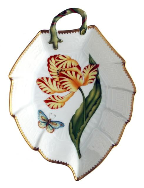 Yellow & Red Tulip Leaf Dish