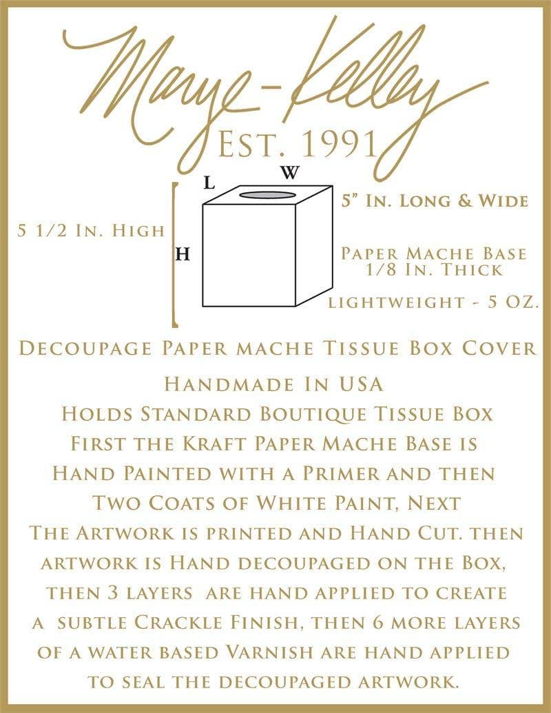 Taupe Linen Tissue Box Cover