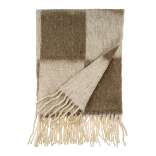 Checkerboard Throw, Taupe