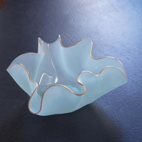 19 1/2 x 18 x 8 1/4" Anemone - frosted sculpture
