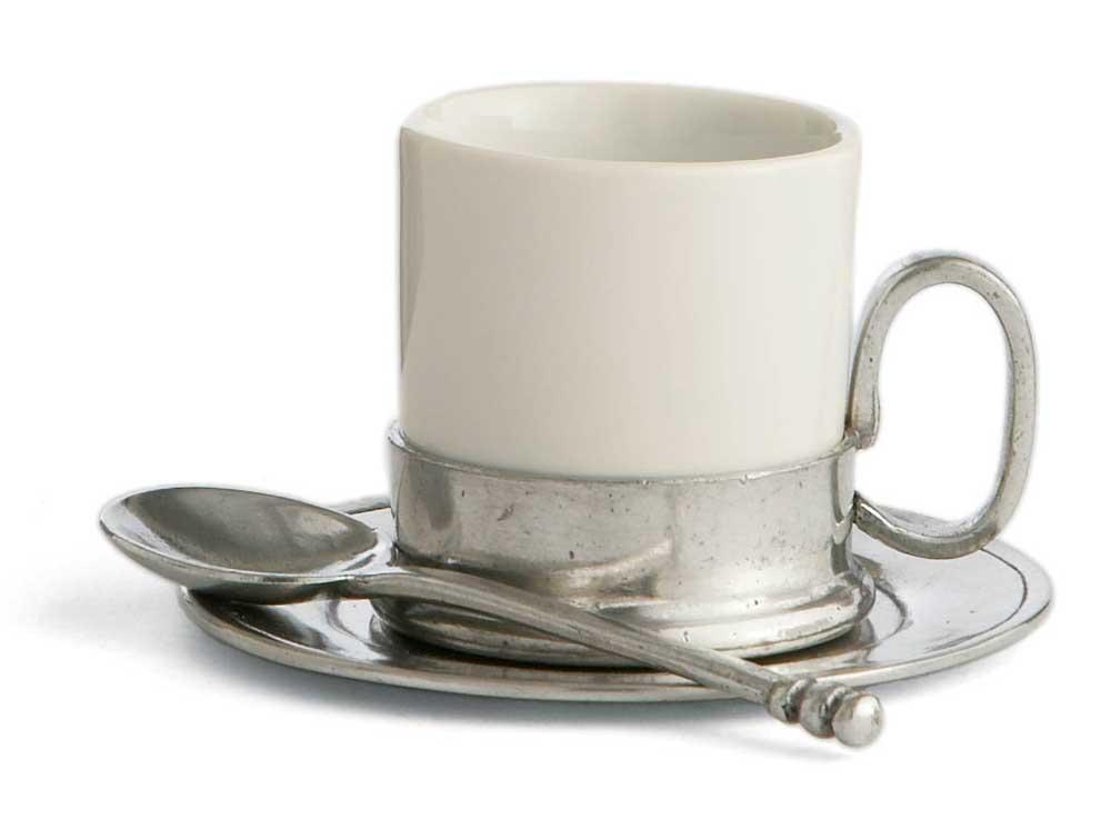 Espresso Cup &amp; Saucer with Spoon