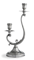 Pewter Medium 2-Arm Candleholder