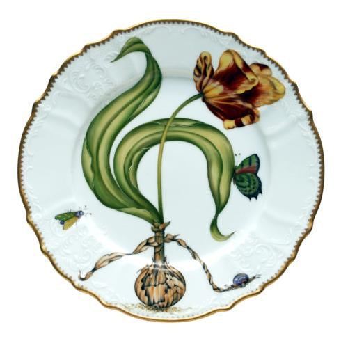 Yellow Red Tulip Dinner Plate