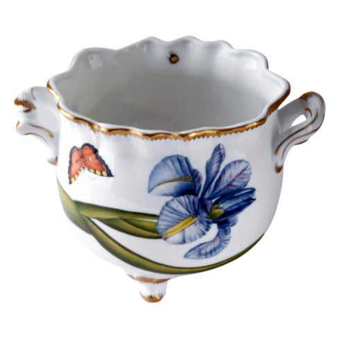 Floral Round Ruffled Cachepot