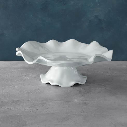 Havana Pedestal Cake Plate (White)