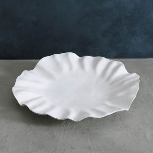 Bloom Large Round Platter (White)