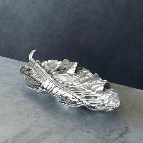 Zebra Leaf Large Platter