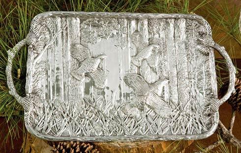Quail Tray with Twig Handles