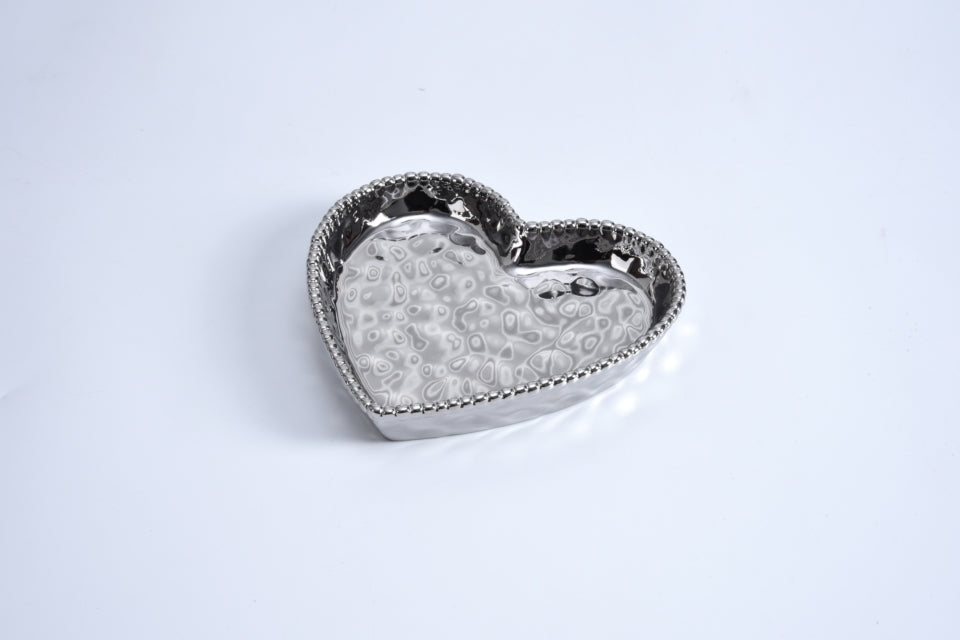 Heart Dish Silver
