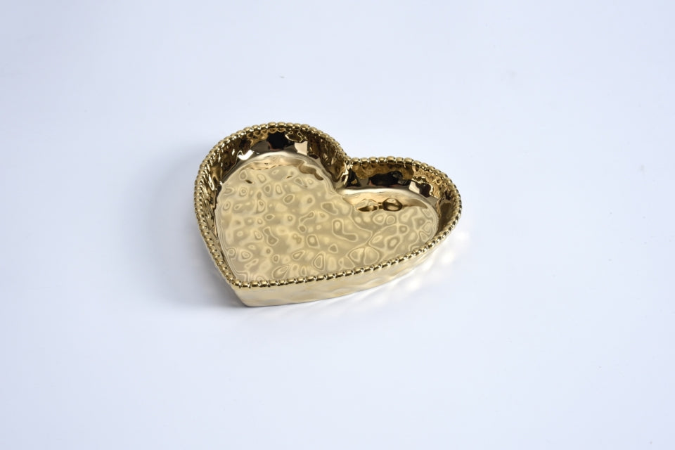 Heart Dish Gold