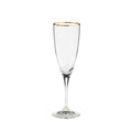 Flute Golden Rim 8 oz.