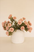 BUNDLE OF SEVEN ARTIFICIAL DALHIAS - LIGHT PINK