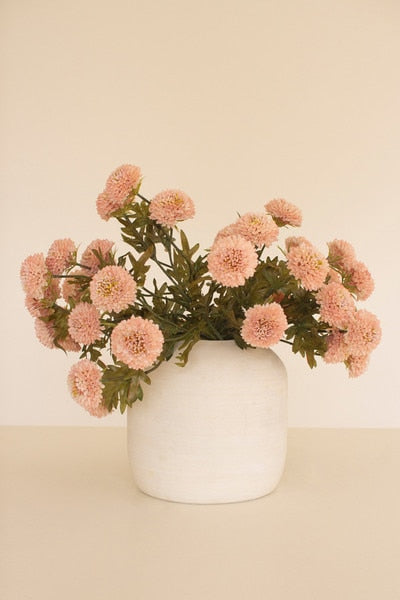 BUNDLE OF SEVEN ARTIFICIAL DALHIAS - LIGHT PINK