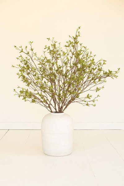 ARTIFICIAL BUDDING LEAF BRANCH SPRAY