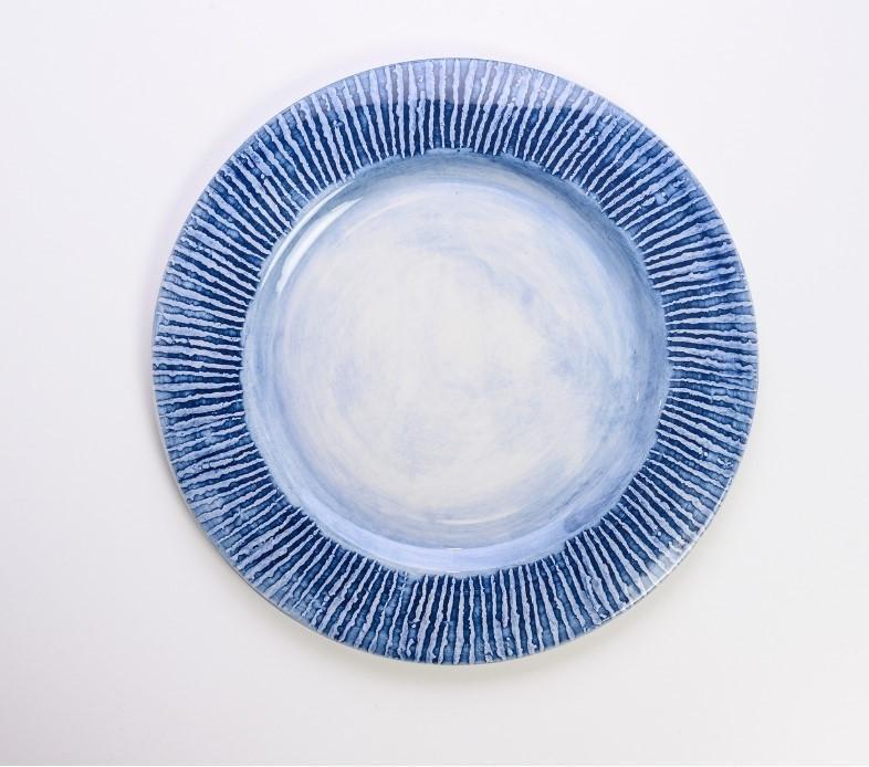 Striped Charger, Blue