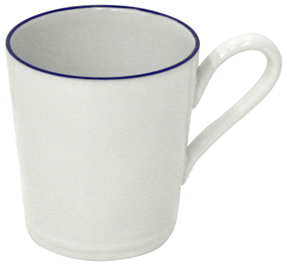 Mug 12 oz., White-blue