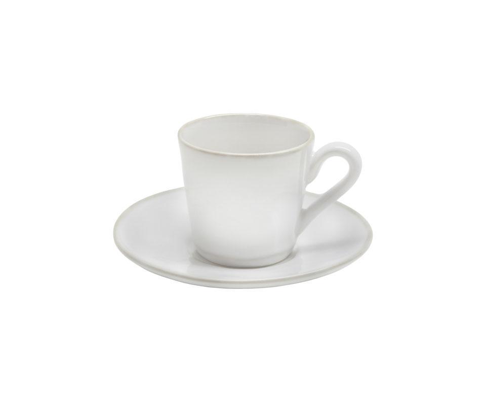 Coffee Cup and Saucer 3 oz., White-cream