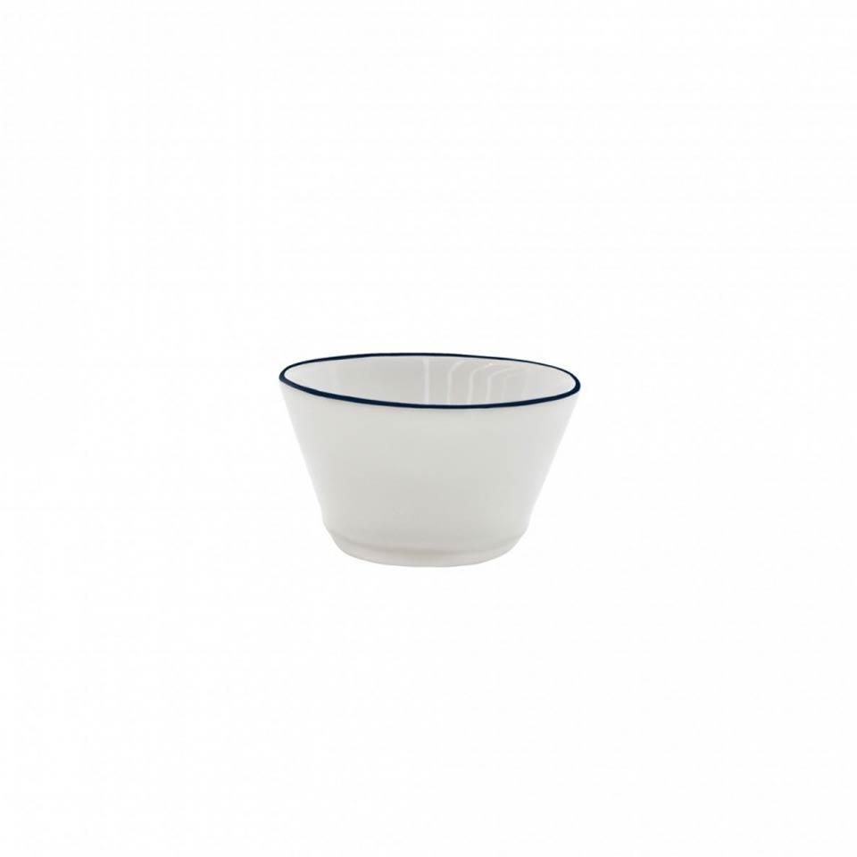 Round Ramekin 4", White-blue