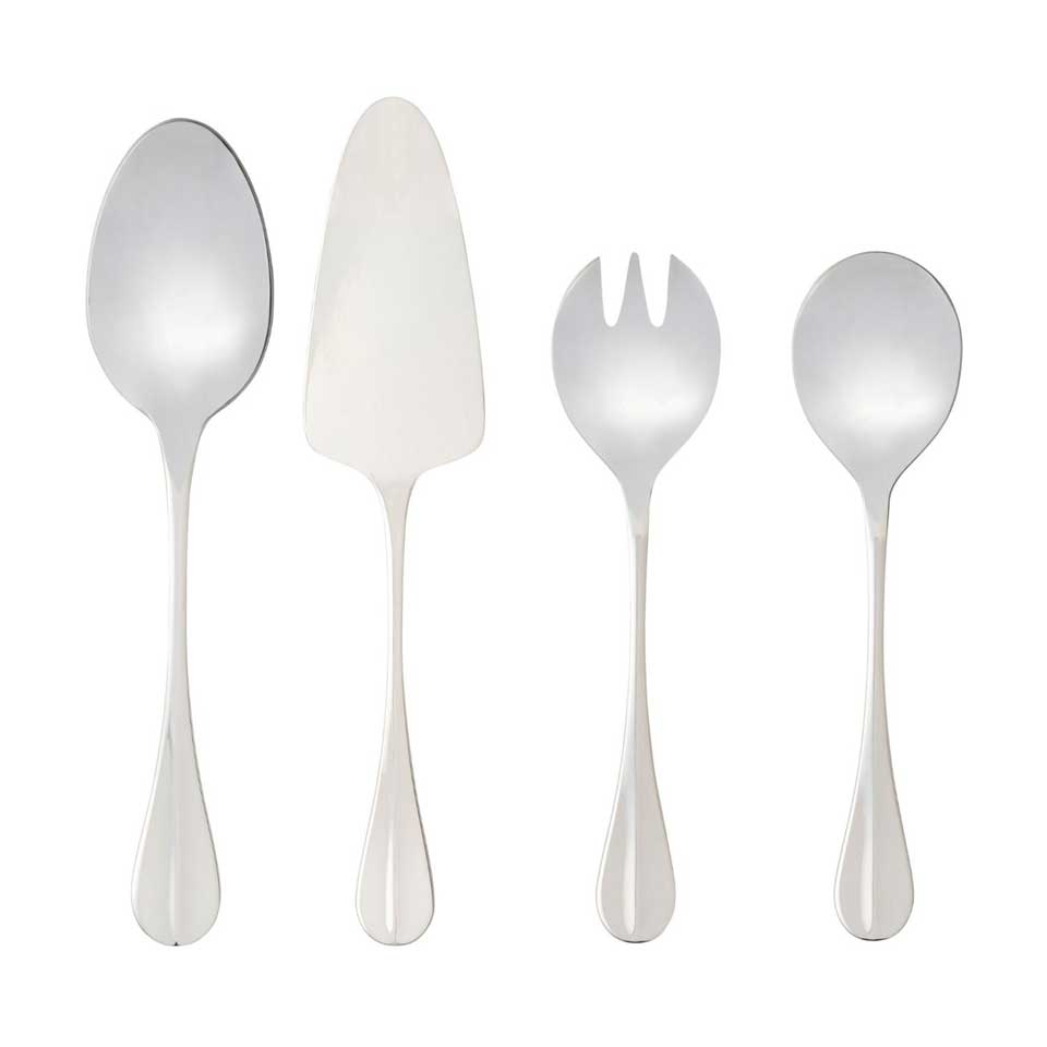 Hostess serving set, Polished