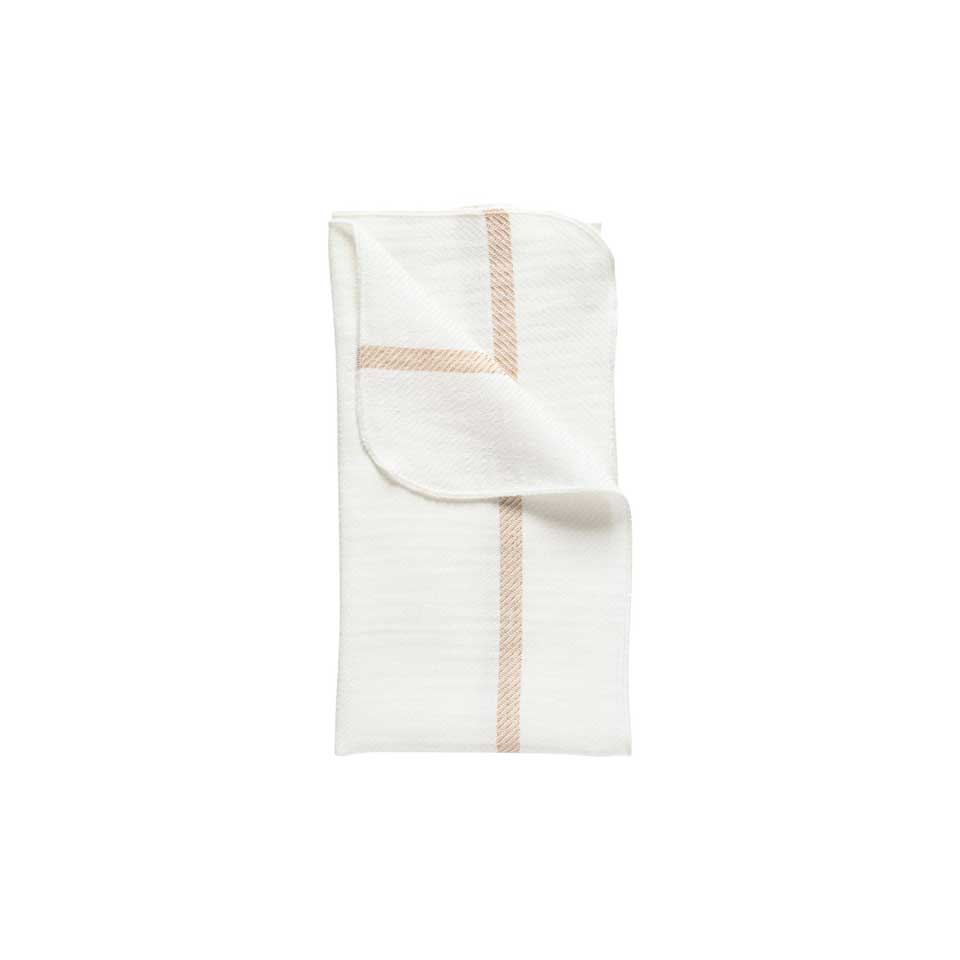 Napkin 50% LI 50% CO, White-Caramel