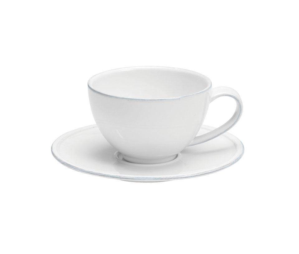 Tea Cup and Saucer 9 oz., White