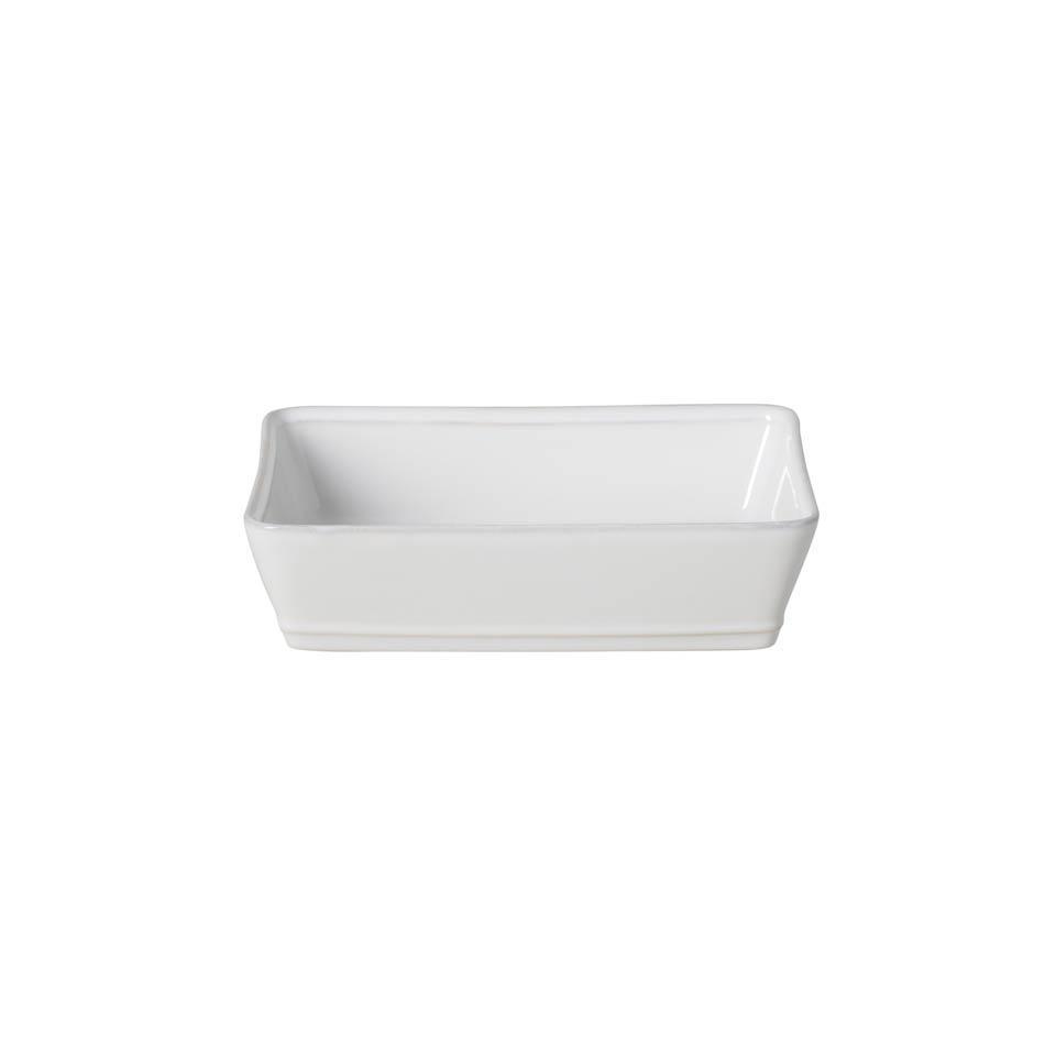 Rectangular Baker, White