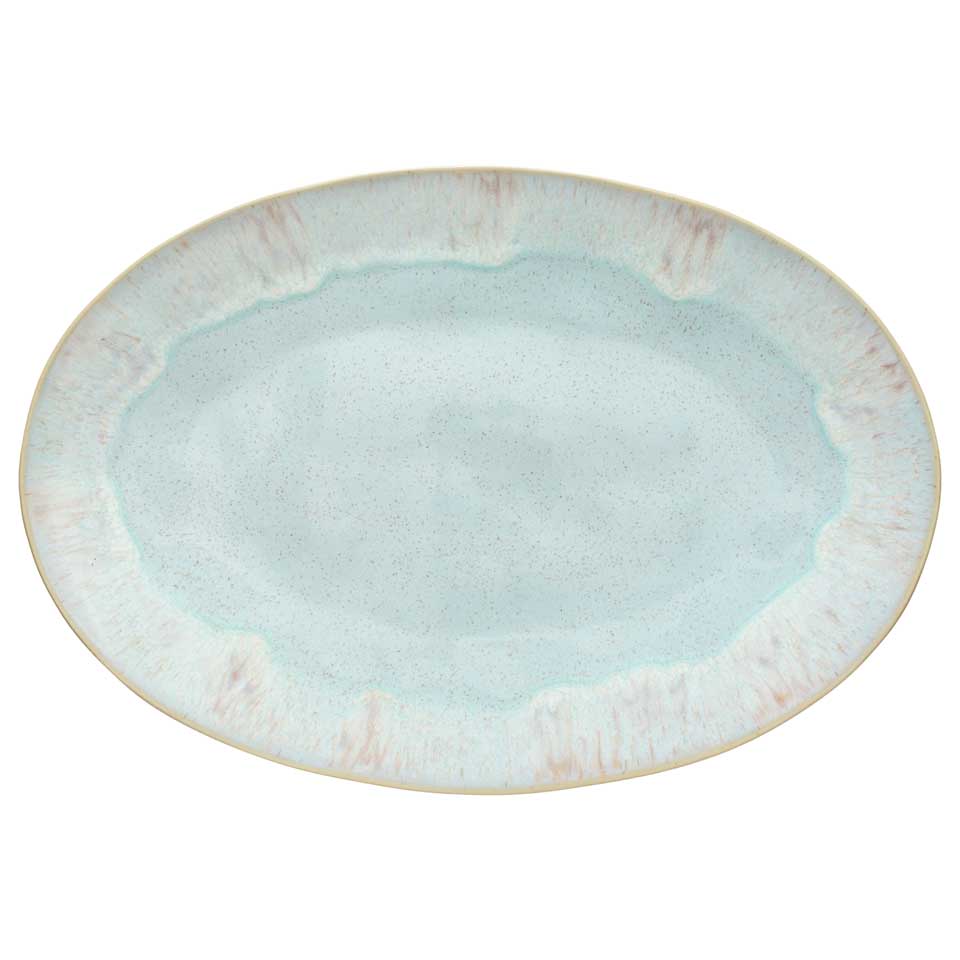 Oval Platter, Sea blue