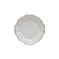 Salad Plate, White-gold