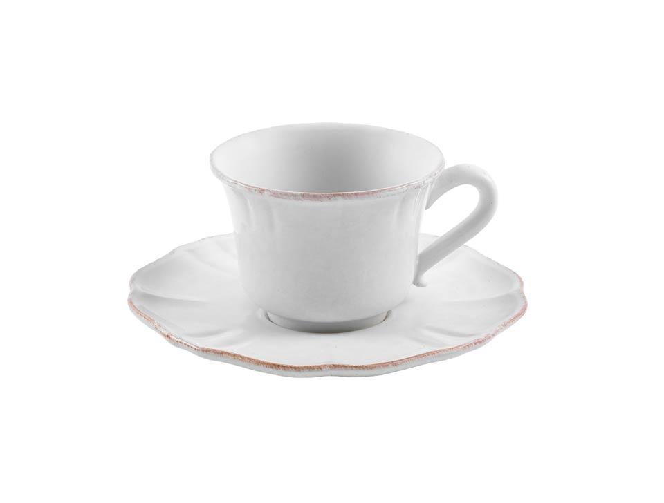 Tea Cup and Saucer 8 oz., White