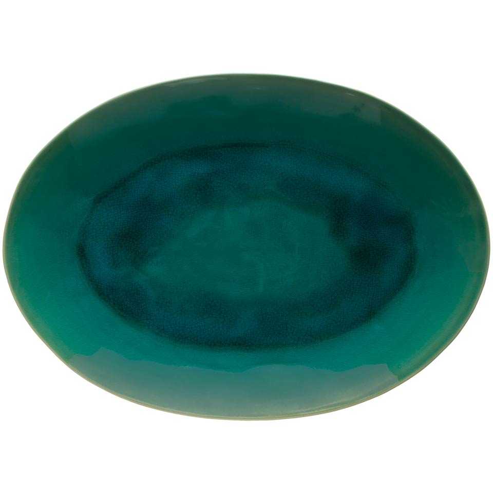 Oval Platter, Azur