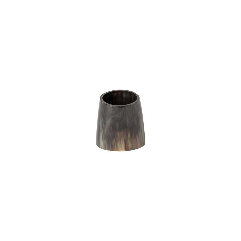 Set 4 Napkin rings round, Dark grey