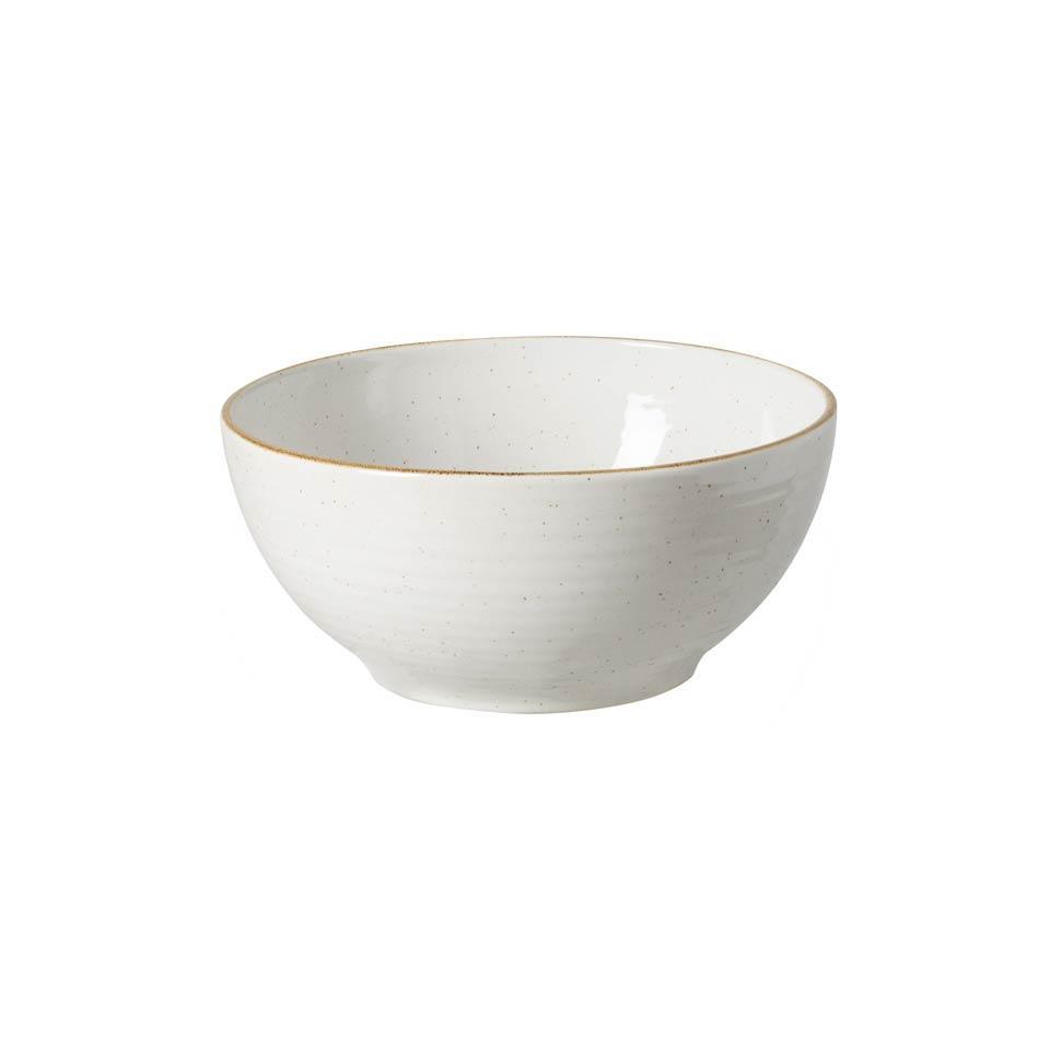 Footed Serving Bowl White